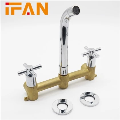 Grifo de baño plateado