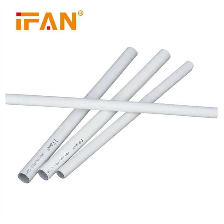 White Pex Pipe Underground