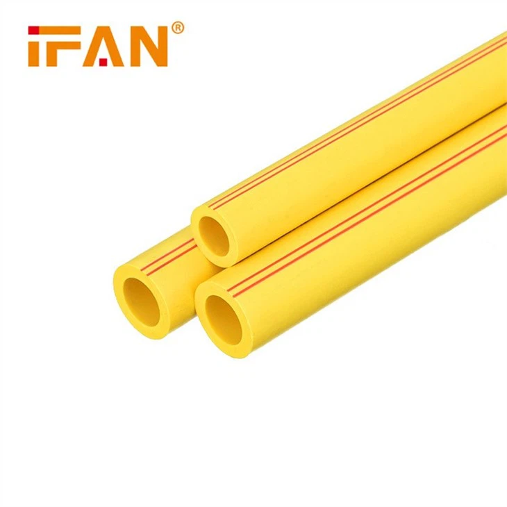 Yellow Color PPR Plastic Pipe
