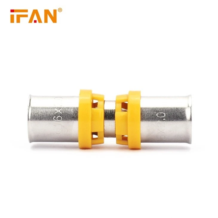 Yellow Copper Press To Pex Fittings