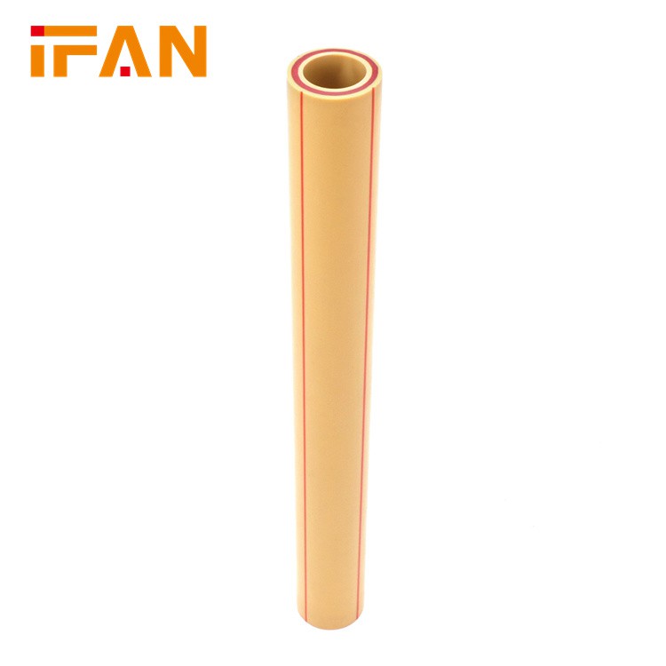 Tubo PPR de fibra de vidrio amarillo GB